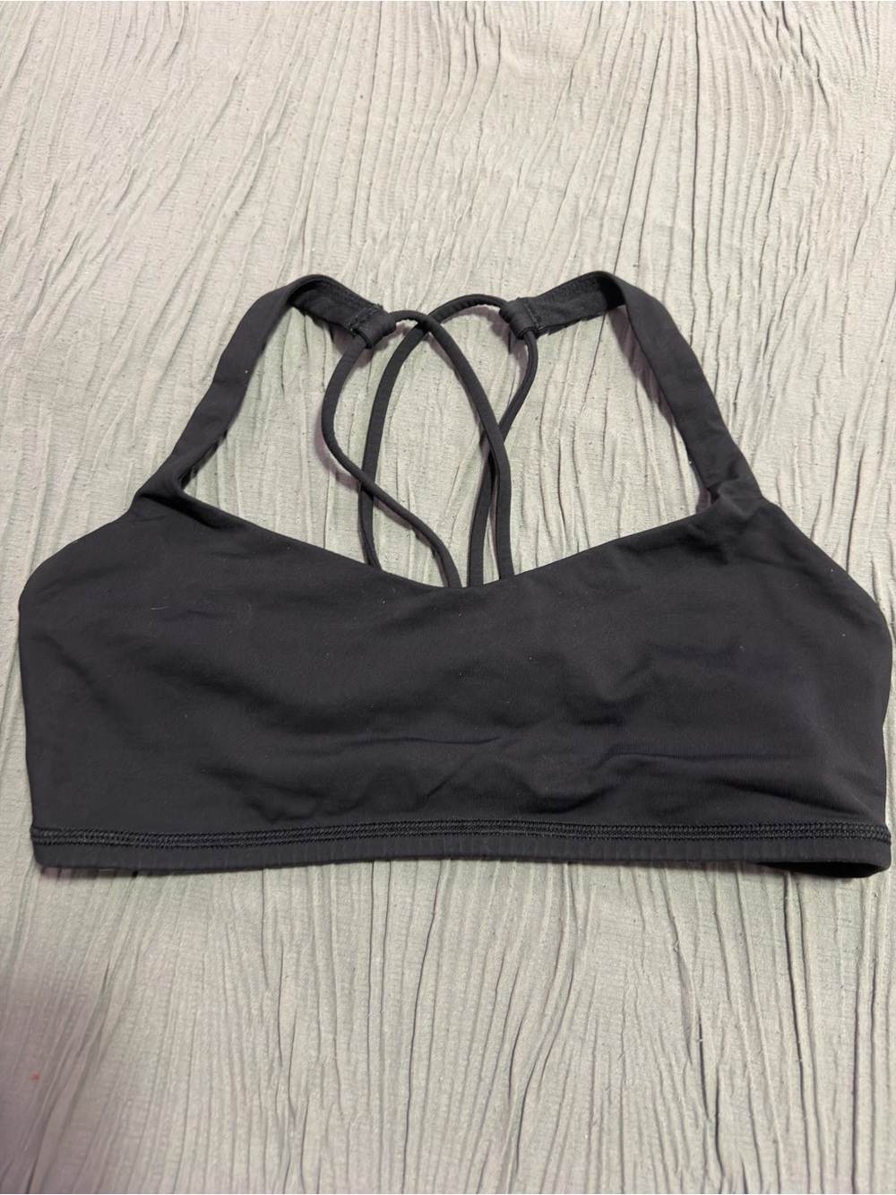 Black Strappy Sports Bralette - Women Intimates